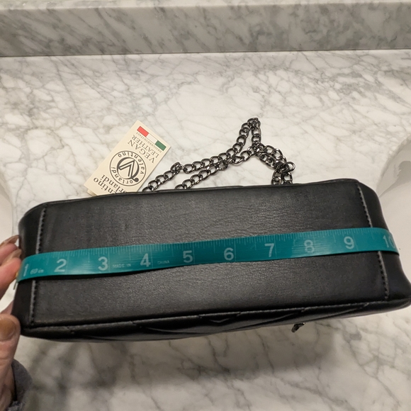 Valentino Orlandi Black Vegan Leather Bag - Picture 13 of 16